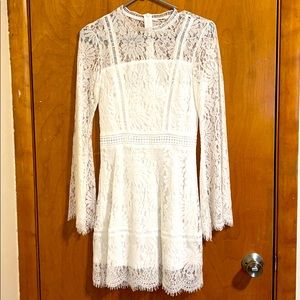 Flare long sleeve dress size S